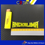 ANGKALIMA MOTORCYCLE STICKER NUMBER 5 / M410