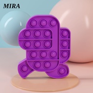 MIRA Pop It Fidget ของเล่น1PCS Among US รูปร่างดันเด้ง Bubble Sensory Fidget ของเล่นความเครียด Reliever Anti-Anxiety ของเล่นสำหรับเด็ก