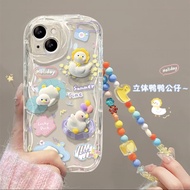 Source Low Price Source Suitable for OPPO Phone Case Reno8T/Reno8/Reno7pro/reno6/7z Curved Edge Cute Duck Shock-resistant Phone Case Reno5 Soft Case R17 Couple Model A53/F11/A15/A77/Findx3pro