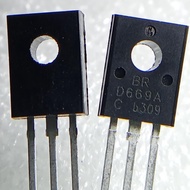 1ตัว D669 B649 D669A B649A ( เกรด C Hfe 100-200 ) BLUE ROCKET Transistor 160V 1.5A 20W