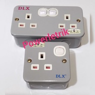 SIRIM APPROVED DLX/FOCUS 13A SINGLE METAL CLAD SWITCH SOCKET & 2X13A DOUBLE METAL SWITCH SOCKET