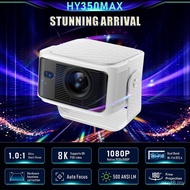 HY350Max HD Highlight LCD Projector 500ANSI Lumens 1080P Fully Automatic Screen Adjustment 8K Home