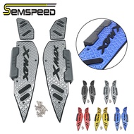 【SEMSPEED】For Yamaha XMAX300 XMAX250 XMAX400 2017-2024 Motorcycle Scooter Front Rear Footrest Pedal Footboard Matting