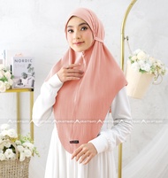 Jilbab Bergo Plisket Hijab Syari Dewasa Non Pet Jersey Premium Khimar Kerudung Instan Kekinian Adem