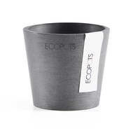 ECOPOTS 比利時環保膠盆 Amsterdam Mini  8cm/ 深灰
