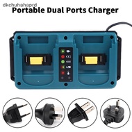 dkchu For  18-20V  Rechargeable Portable Mini Dual Ports Charger BL1860B BL1850B BL1830 BL1840B BL18