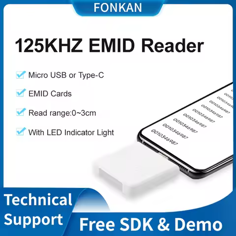 125Khz TK4100 T5577 keyfob low Frequency tiny size RFID OTG Android phone USB Type-c interface ID ca