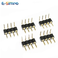 Right Angle 2/3/4/40P 2.54mm Round Hole Single Row RA RGB LED PCB IC Crystal Transistor Female Tin M