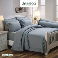 Jessica Cotton mix สีพื้น LIGHT GRAY สีเทา ชุดเครื่องนอน ผ้าปูที่นอน ผ้าห่มนวม เจสสิก้า สีพื้นเรียบง่ายดูดี