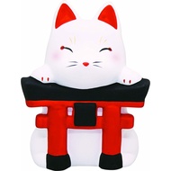 Shrine Torii And White Fox Ornaments Inari God Guardian Image Su-Yaki Pottery Healing Small Objects 