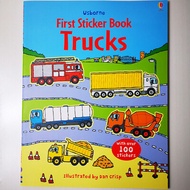 Usborne Original Popular Booksหนังสือสติกเกอร์เล่มแรกรถบรรทุกระบายสีหนังสือภาพกิจกรรมภาษาอังกฤษสำหรับเด็ก