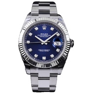 Rolex/Rolex Log Series126334 Blue Diamond Engraving Automatic Mechanical Men's Style