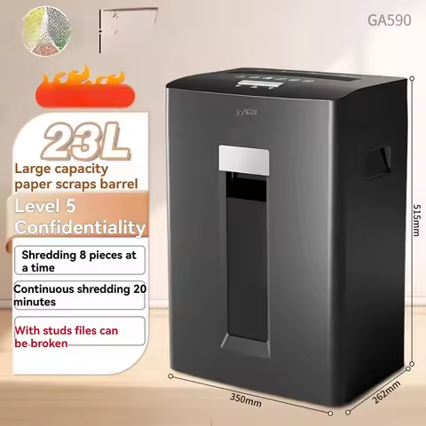 Office Specific Large Capacity Shredder, Household Paper Shredder, Large Crushable CD Shredder, Magn