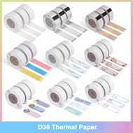 3Rolls Phomemo D30 Thermal Label Self-Adhesive Label Paper Transparent Circle for D30/D30Pro Label P