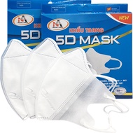 100 cái KHẨU TRANG 5D MASK NAM ANH 3 LỚP HỘP 10 CÁI -NA1005D-ANNA