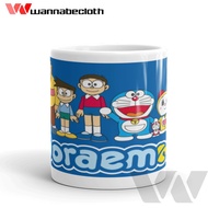 Doraemon Mug Doraemon Glass Anime Mug Anime Glass Custom Printed Doraemon Mug