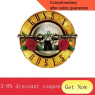 YQ5 Punk Guns N Roses Skull Iron On Embroidery Patches Biker Stickers Clothes Embroidery Jacket Dress Bag T-shirt Patch