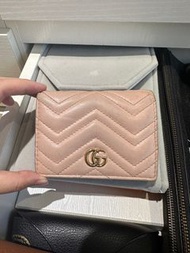 Gucci 二手粉色短夾