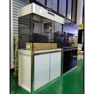 Kintons Deluxe Super White Glass Aquarium Cabinet KT1000 SWG AQ (Black/White) 🔥 🔥 Big Sales 🔥 🔥