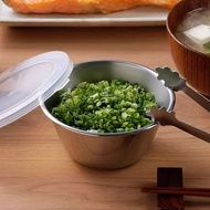 日本霜山 304不鏽鋼圓形蔥花蒜末保鮮盒(附蓋)-250ml-3入