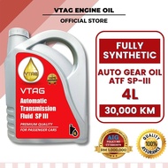 VTAG ATF SP3 Minyak Gearbox Auto ATF Oil ATF D3 SP Fully Synthetic Proton Perodua Myvi Bezza Alza 4L