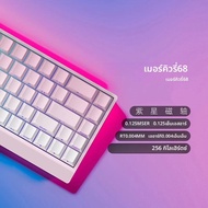 IROK Carotmas Mercury68 สวิทช์แม่เหล็กคีย์บอร์ดแบบมีสาย 8000Hz คีย์บอร์ด RT0.004mm LOW DELAY GAMING
