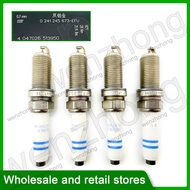 4PCS 06K905601E 0241245673 FQ5NPP332S Spark Plug For A3 A4 A5 A6 TT Q5 Quattro S3 TTS Beetle Sharan 