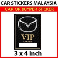 Car Sticker - Mazda VIP Owner