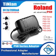 6V 2A Compatible 5.7-5.9V AC/DC Adaptor PSD-230 PSD 120 for Roland BOSS Plug-Out Synthesizer System-