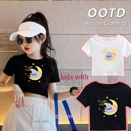 (24 Hours Delivery) In 2025 Girls Short Sleeve T-Shirt 1 Cotton Printed A682