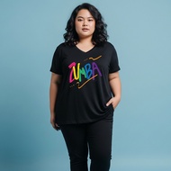 ZUMBA Women's V Neck T-Shirt for Gym Fitness Sport 7XL 6XL 5XL 4XL 3XL 2XL Sport T Shirt Woman