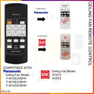 Panasonic KDK PKC-55 5 Speed Ceiling Fan Remote Control For Replacement F-M14E2VBHH F-M15E2VBHH F-M12D2VBHH K14Y2 K15Y2