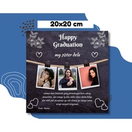 20x20 cm graduation gift graduation happy birthday wall decoration wall decor wedding graduation dec