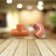 PIPE ORANGE PVC FITTINGS ELBOW TEE
