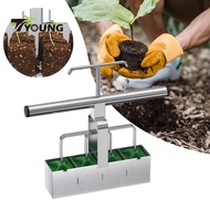 [In Stock] 4 Cells Handheld Soil Block Maker Soil Quickly Maker Soil Blocking Tool for Propagator Outdoor Vegetable Potting Soil