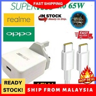Original OPPO Gan 65W Power Adapter Charger Super VOOC Super Dart Flash Charge With Type C To Type C Cable