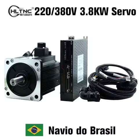 HLTNC 130ST M15025 220V 380V 3.8Kw 15Nm 2500Rpm Large Power AC Servo Motor Kit With T3DF T3 Series D