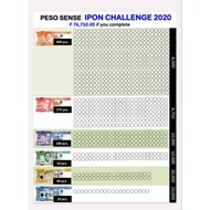 Ipon challenge 2024 Chart Only (SELF ADHESIVE)