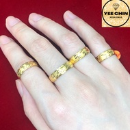 Yee Chin Gold 916 Rattan Split Ring 5.5mm Width/916. Gold Ring