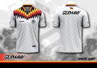 เสื้อพิมพ์ลาย ยอดฮิต ลาย เยอรมัน ย้อนยุค สีขาว Germany ผ้านุ่มใส่สบาย