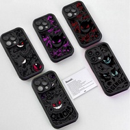 Anime Black Gengars Casing For Motorola Moto G86 G56 G14 G06 E14 G05 G34 G75 GPlay 2025 E13 E40 E32 