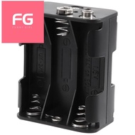 Double Side Spring 6 x 1.5 V AA Battery Holder Case Box Black