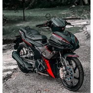 Cover Set Y16ZR /Y16 V2 Abs Cover Set Hitam Batman/Hitam Firth Model/Matt Oren Firth Model