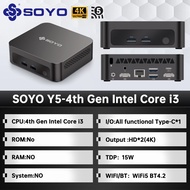 SoYo | SOYO Mini PC Y5 Series 4th Gen Intel Core I3/I5/I7 Series CPU NO RAM NO ROM USB3.0 M.2 Window