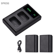 sprcsg NP-FW50 USB Intelligent Dual Channels Camera Charger & 2PCS 7.4V 1500mAh Rechargeable Batteri