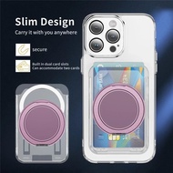 Clear Magnetic For Magsafe Wallet Case For iPhone 16 Pro Max 15 14 13 S24 S25 Ultra Slot Card Holder