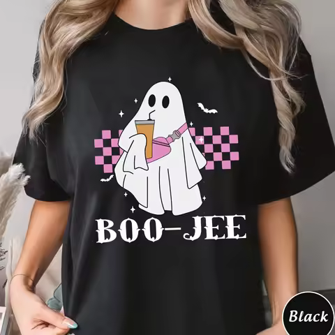 Halloween Ghost Sweat T Shirt Spooky Season Sweater Vibes S Boo Jee