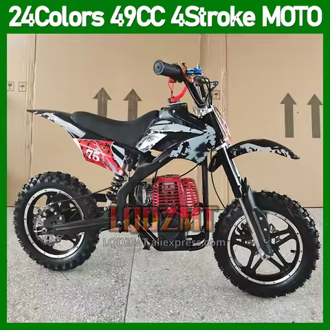 Gasoline Small Motorcycle 4-Stroke 49 50 CC MOTO ATV Off-Road Mountain Dirt Bike Beach Gas Mini Moun