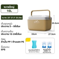 WTHB กระติกน้ำแข็ง ถังน้ำแข็ง กล่องส่งอาหาร camping ถังแช่อเนกประสงค์ กล่องเก็บความเย็น 6L/10L/16L/3