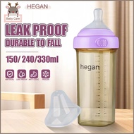 New 6 Color PPSU Hegan Baby Feeding Bottle Wide Neck Natural Milk Bottle Silicone Nipple 5/8/11oz